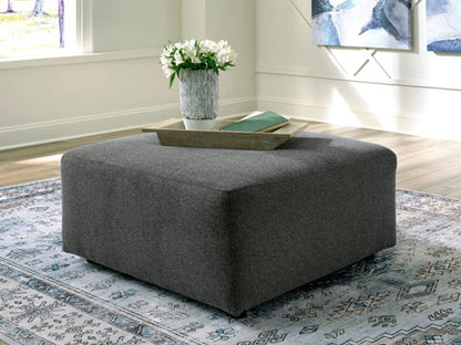 Edenfield Charcoal Oversized Accent Ottoman