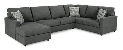 Edenfield Charcoal 3-Piece Sectional with Chaise