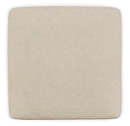 Edenfield Linen Oversized Accent Ottoman