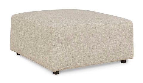 Edenfield Linen Oversized Accent Ottoman