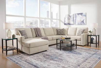 Edenfield Linen 3-Piece Sectional with Chaise