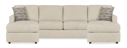 Edenfield Linen 3-Piece Sectional with Chaise