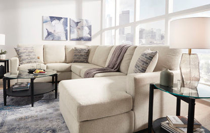 Edenfield Linen 3-Piece Sectional with Chaise