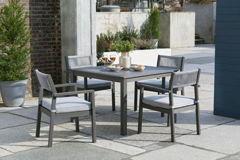 Eden Town Gray 5-pc Outdoor Dining Set