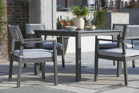 Eden Town Gray 5-pc Outdoor Dining Set