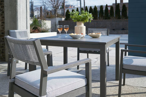 Eden Town Gray 5-pc Outdoor Dining Set