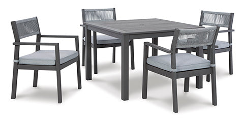 Eden Town Gray 5-pc Outdoor Dining Set