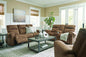 Edenwold Brindle Reclining Sofa and Loveseat Set