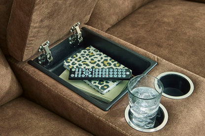 Edenwold Brindle Reclining Sofa and Loveseat Set