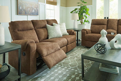 Edenwold Brindle Reclining Sofa and Loveseat Set