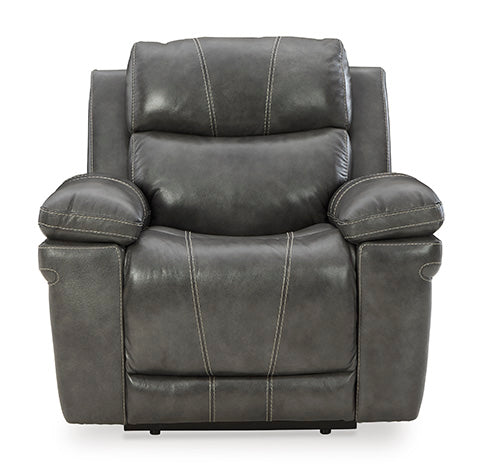 Edmar Charcoal Power Recliner