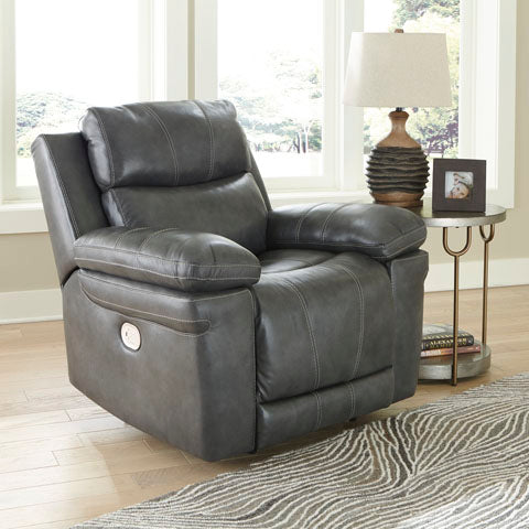 Edmar Charcoal Power Recliner