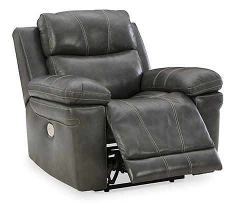 Edmar Charcoal Power Recliner