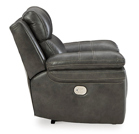 Edmar Charcoal Power Recliner