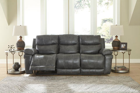 Edmar Charcoal Power Reclining Sofa