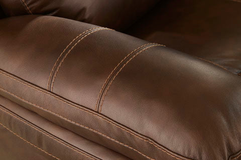 Edmar Chocolate Power Reclining Sofa and Loveseat Set