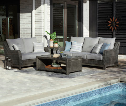 Elite Park Outdoor Sofa & Loveseat Set