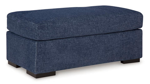 Evansley Navy Ottoman