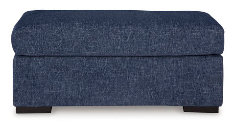 Evansley Navy Ottoman