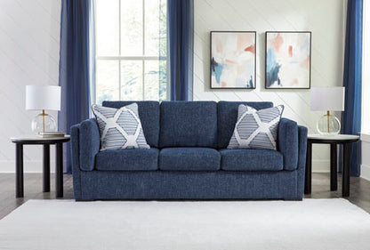 Evansley Navy Sofa