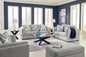 Evansley Pewter Sofa and Loveseat Set