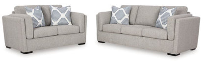 Evansley Pewter Sofa and Loveseat Set