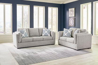 Evansley Pewter Sofa and Loveseat Set