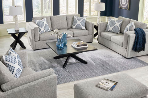 Evansley Pewter Loveseat