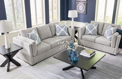 Evansley Pewter Sofa and Loveseat Set