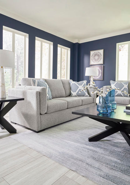 Evansley Pewter Sofa and Loveseat Set