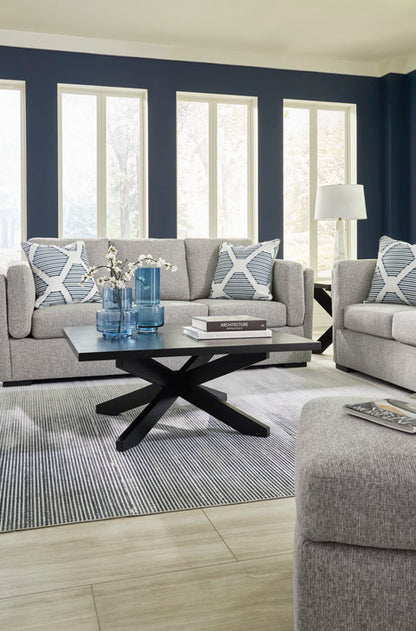 Evansley Pewter Sofa and Loveseat Set