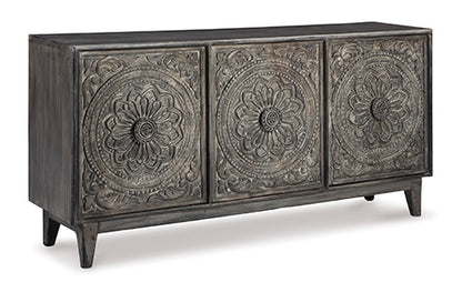 Fair Ridge Dark Brown Accent Cabinet
