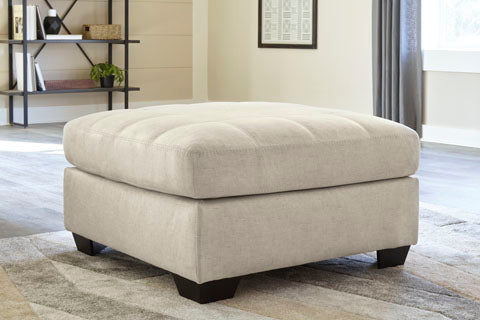 Falkirk Parchment Oversized Accent Ottoman