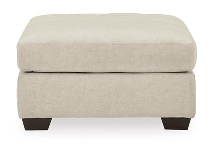 Falkirk Parchment Oversized Accent Ottoman