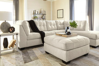 Falkirk Parchment Oversized Accent Ottoman