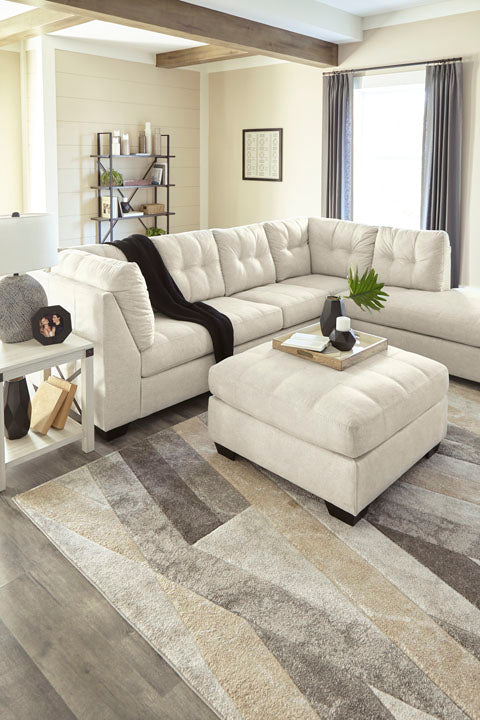 Falkirk Parchment 2-Piece Sectional with Chaise