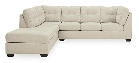 Falkirk Parchment 2-Piece Sectional with Chaise