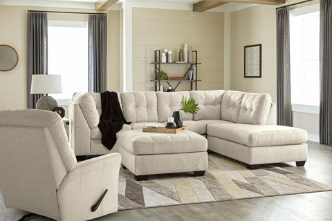 Falkirk Parchment 2-Piece Sectional with Chaise