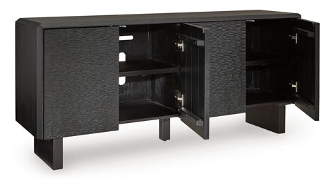 Farrelmore Black Accent Cabinet