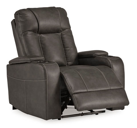 Feazada Shadow Power Recliner with Adjustable Headrest