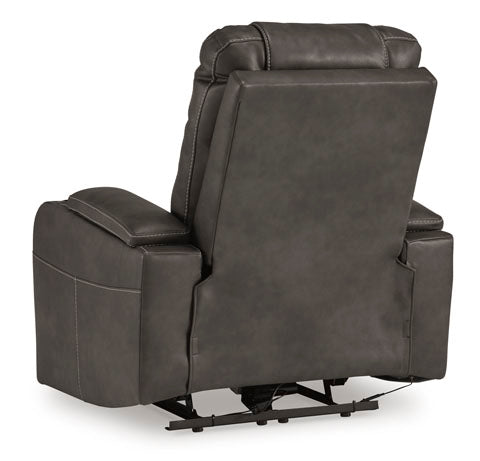 Feazada Shadow Power Recliner with Adjustable Headrest