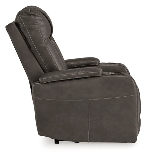 Feazada Shadow Power Recliner with Adjustable Headrest