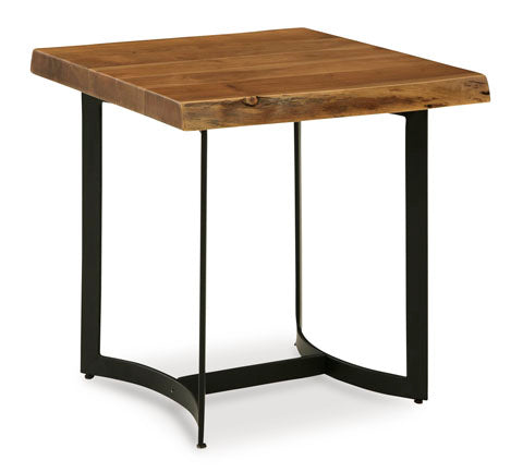 Fortmaine Brown and Black End Table