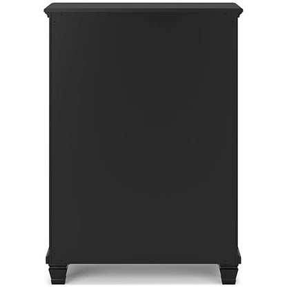 Fortman Pure Black Chest of Drawers