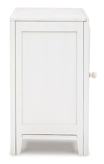 Fossil Ridge White Accent Cabinet