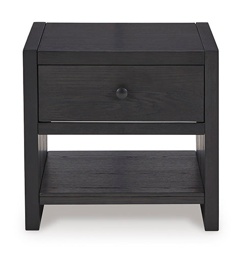 Foyland Black End Table