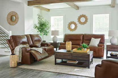 Francesca Auburn Power Reclining Sofa and Loveseat Set