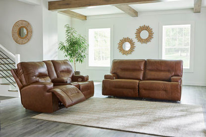 Francesca Auburn Power Reclining Sofa and Loveseat Set