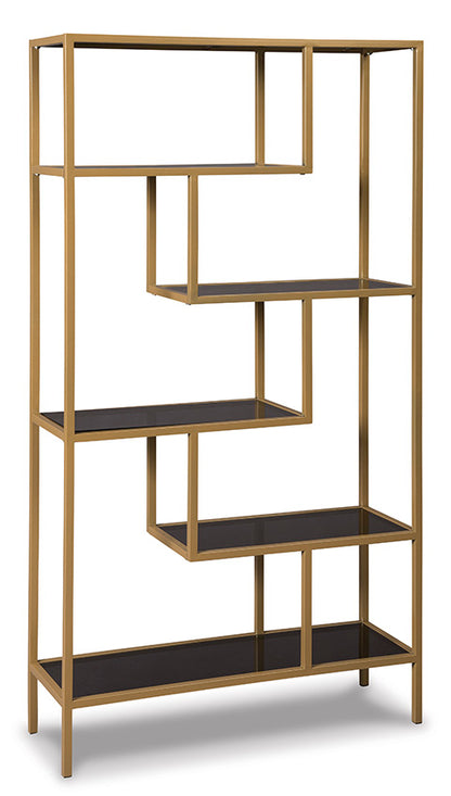 Frankwell Gold Finish Bookcase