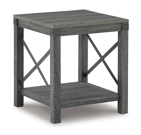 Freedan Grayish Brown End Table